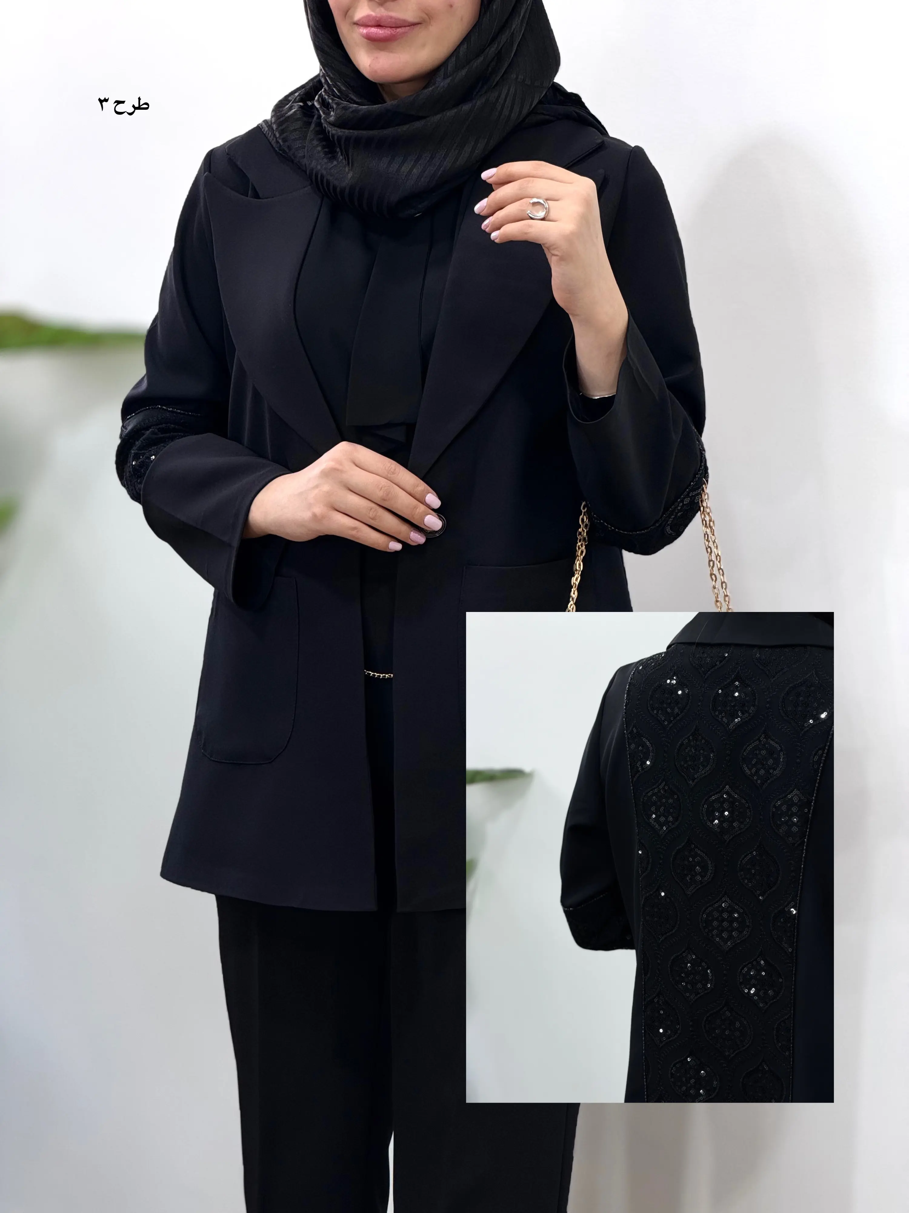 مانتو مجلسی سوزندوزی آیسو نگارین